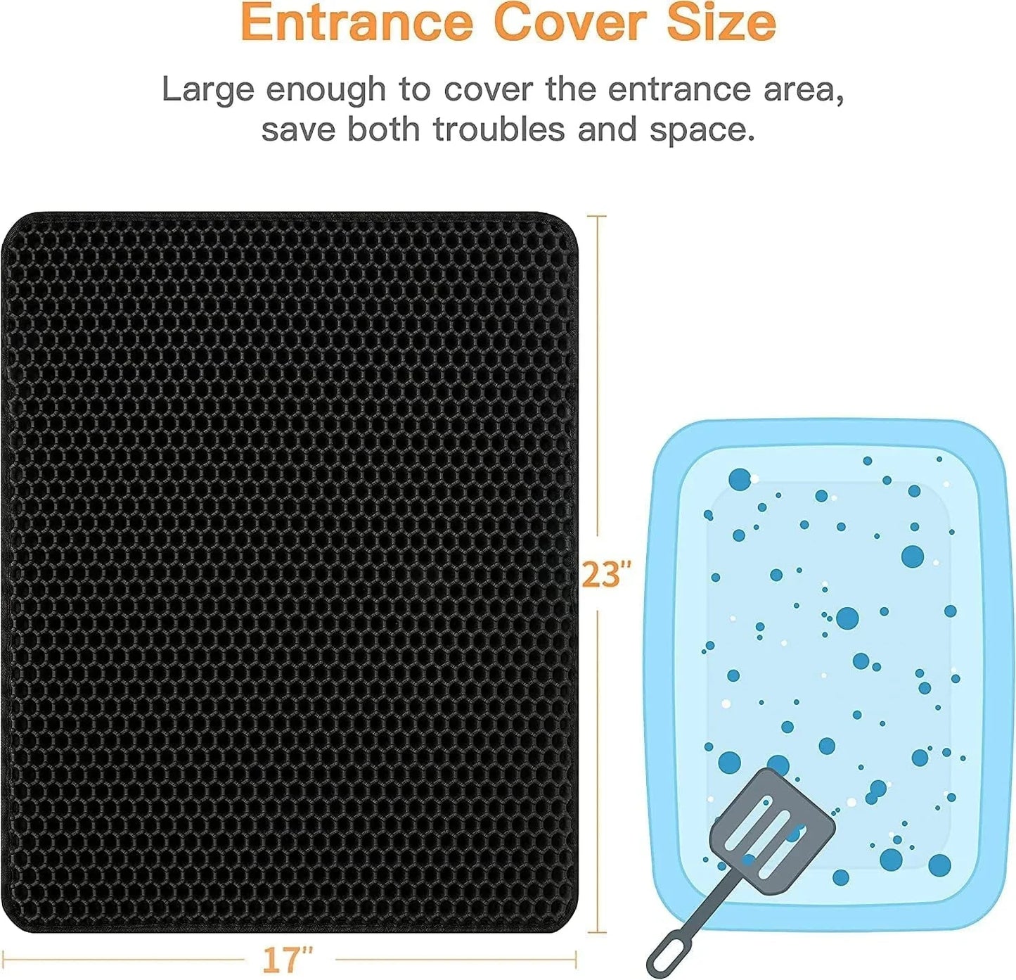 Muddy Mile Mudguard Litter Mat trapping cat litter